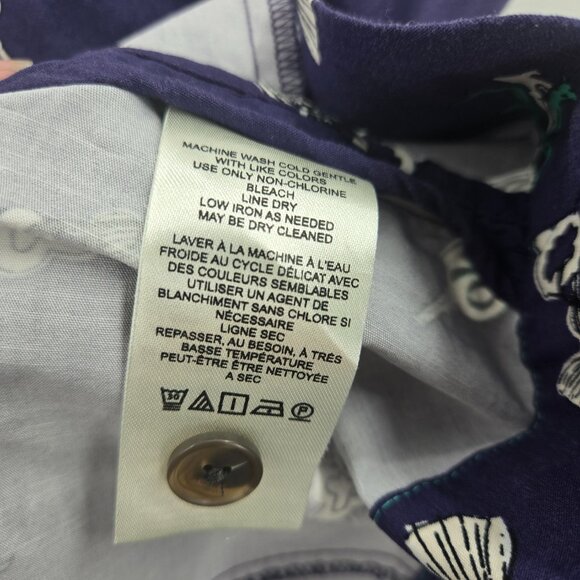 Maeve x Anthropologie Blue Collared Button Front Amelia  Mini Dress Size Large - Picture 12 of 14